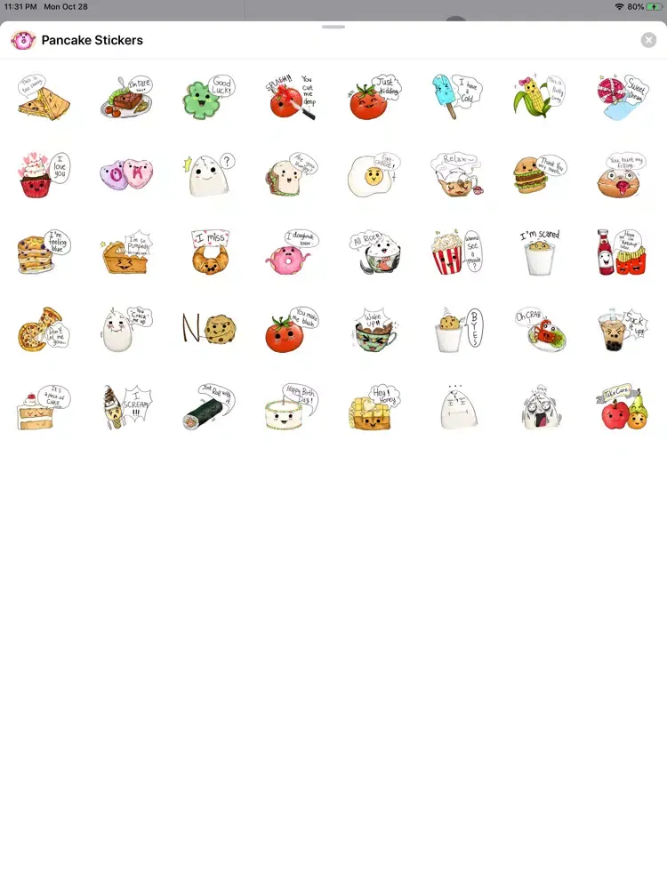 Capturas de pantalla de Pancake Stickers iPad 