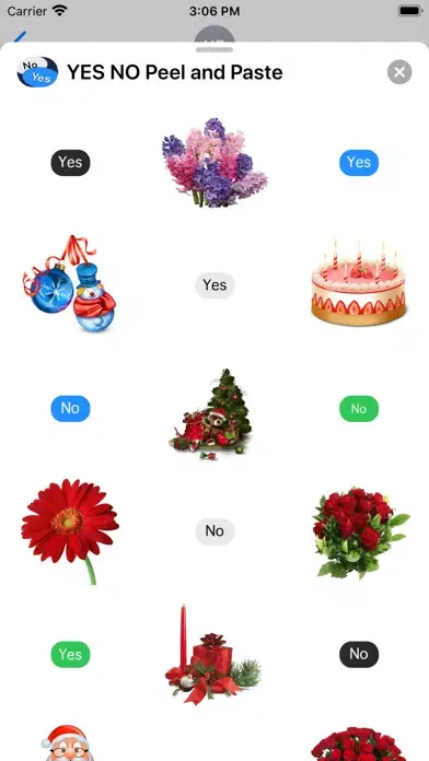 YES NO Peel and Paste Screenshots