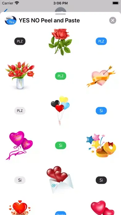 YES NO Peel and Paste Screenshots