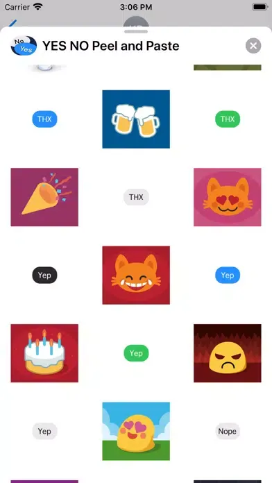YES NO Peel and Paste Screenshots