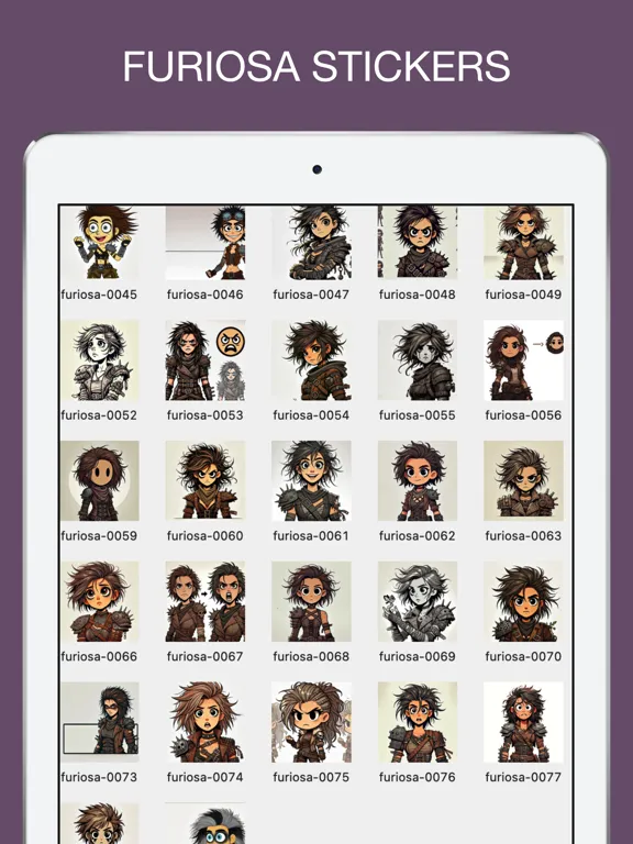 Furiosa Emotes Stickers iPad  سکرین شاٹس