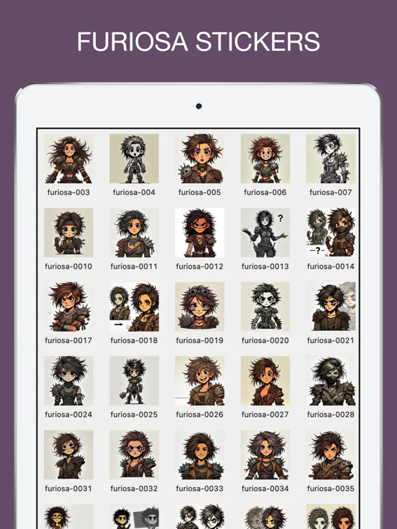 Furiosa Emotes Stickers iPad  سکرین شاٹس