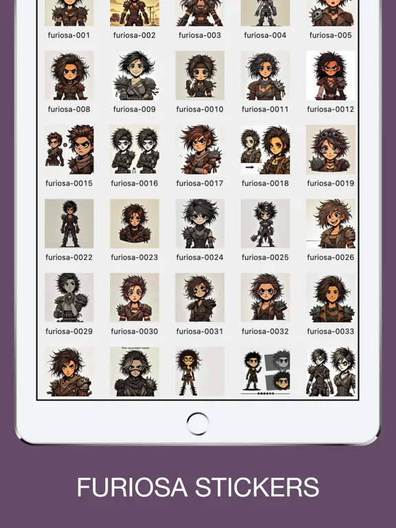 Furiosa Emotes Stickers iPad  سکرین شاٹس