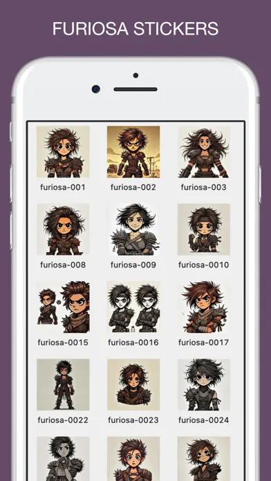 Furiosa Emotes Stickers سکرین شاٹس
