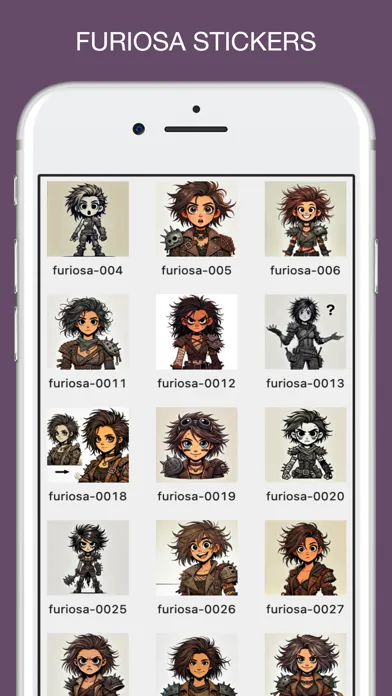 Furiosa Emotes Stickers سکرین شاٹس