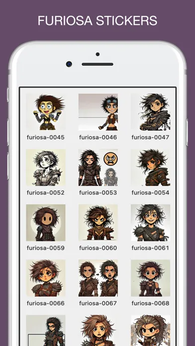 Furiosa Emotes Stickers سکرین شاٹس