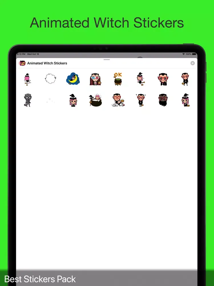 Скриншоты Animated Witch Stickers iPad 