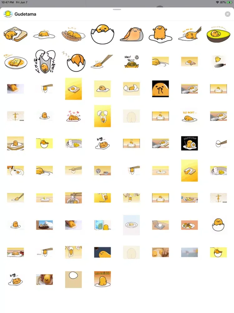 Скриншоты Gudetama Egg Animated Stickers iPad 