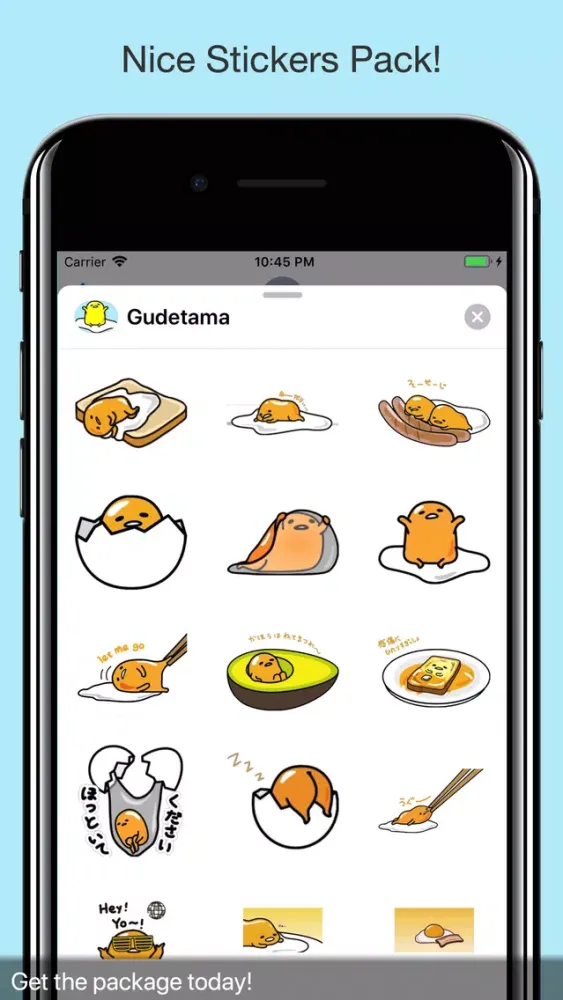 Скриншоты Gudetama Egg Animated Stickers
