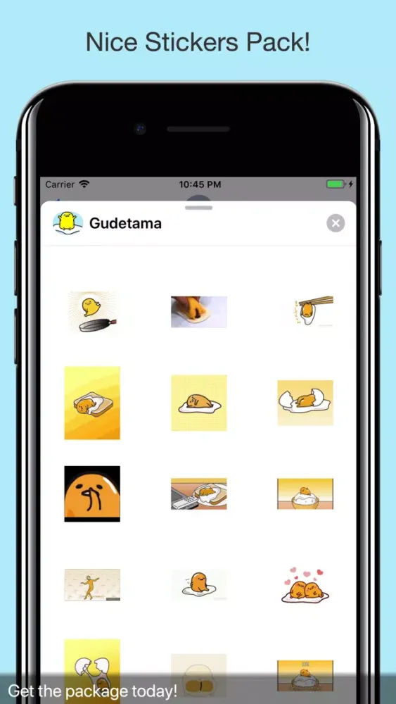 Скриншоты Gudetama Egg Animated Stickers
