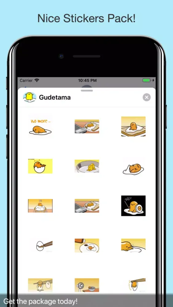 Скриншоты Gudetama Egg Animated Stickers