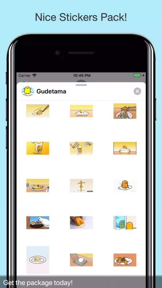 Скриншоты Gudetama Egg Animated Stickers