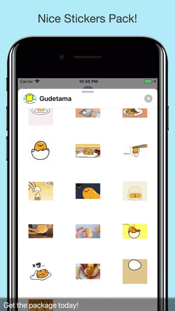 Скриншоты Gudetama Egg Animated Stickers