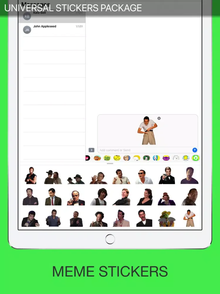 Captures d'écran de MEME Universal Stickers Pack iPad 
