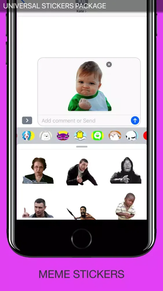 Captures d'écran de MEME Universal Stickers Pack