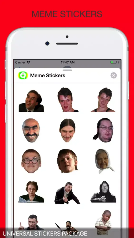 Captures d'écran de MEME Universal Stickers Pack