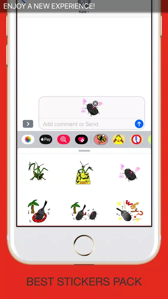 Capturas de tela do INSECTS Animal Stickers