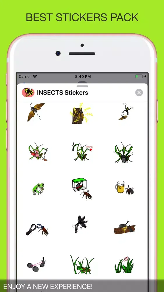 Capturas de tela do INSECTS Animal Stickers