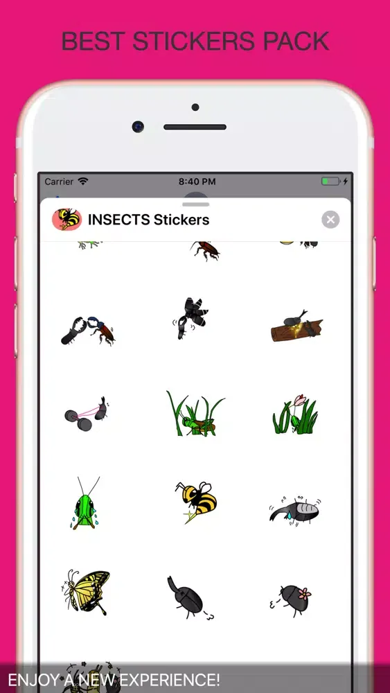 Capturas de tela do INSECTS Animal Stickers