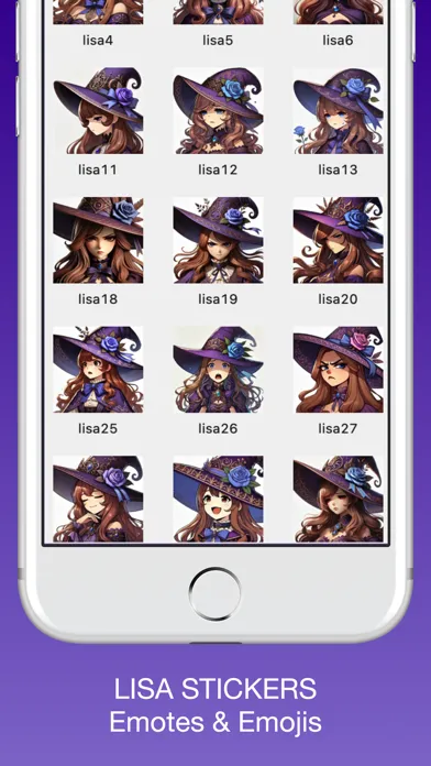 ภาพหน้าจอของ Lisa Emotes & Stickers