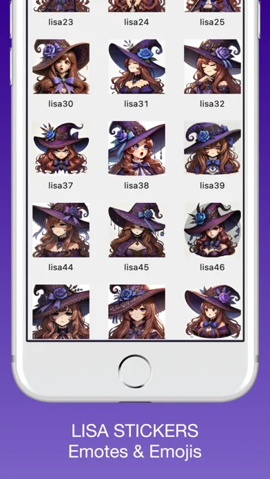 ภาพหน้าจอของ Lisa Emotes & Stickers