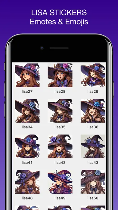 ภาพหน้าจอของ Lisa Emotes & Stickers