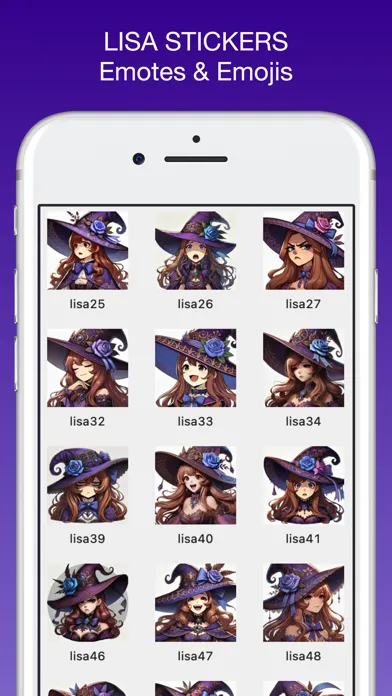 ภาพหน้าจอของ Lisa Emotes & Stickers