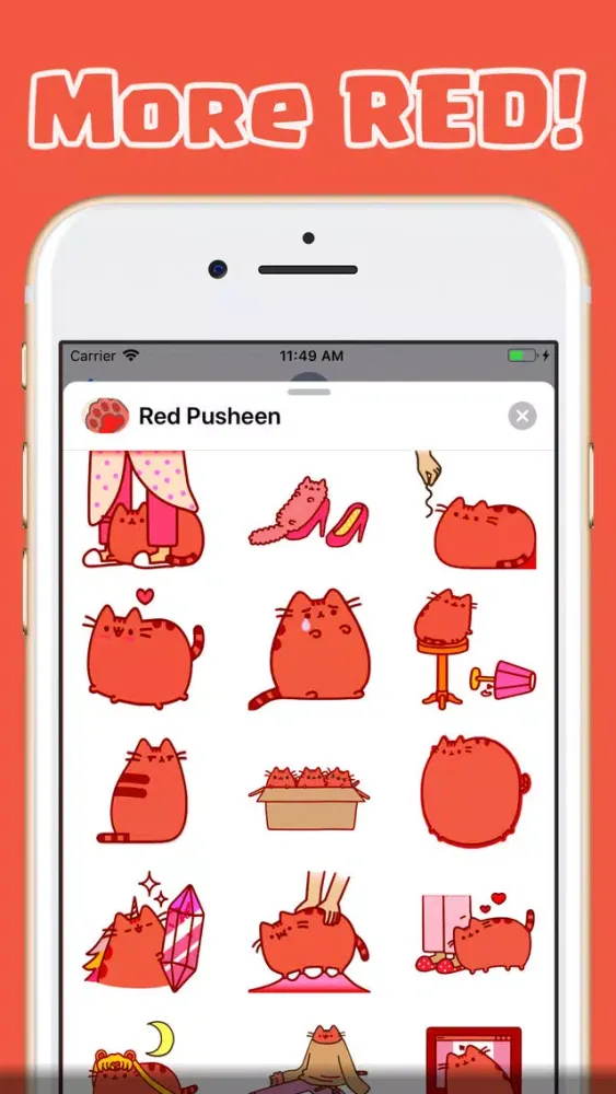 Red Pu Stickers スクリーンショット