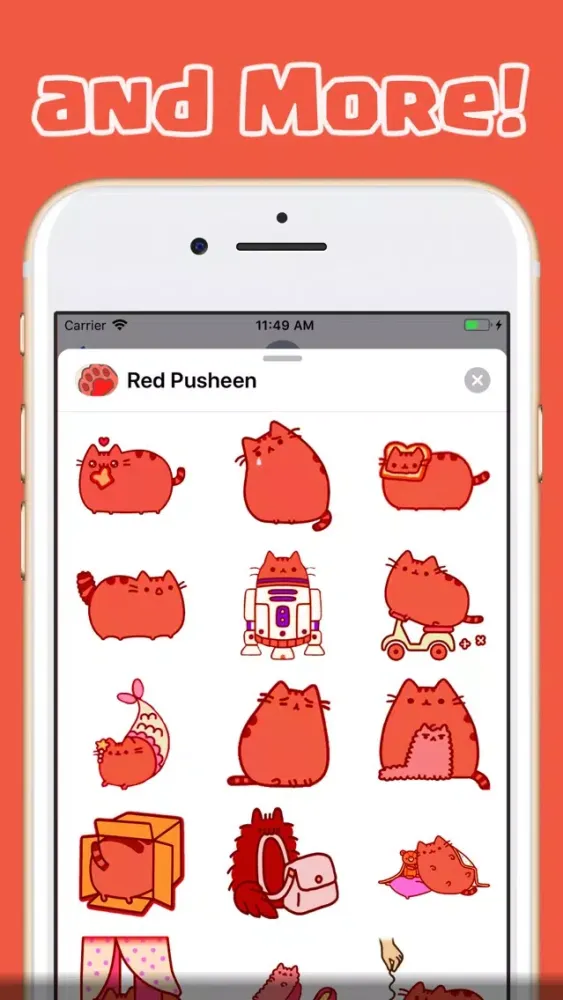 Red Pu Stickers スクリーンショット