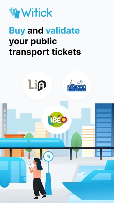 ภาพหน้าจอของ Witick · Tickets Tram Bus Boat