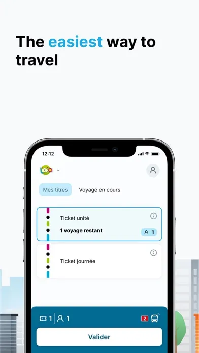ภาพหน้าจอของ Witick · Tickets Tram Bus Boat