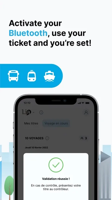 ภาพหน้าจอของ Witick · Tickets Tram Bus Boat