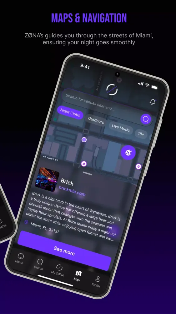 Screenshot di ZONA: Miami Nightlife Network