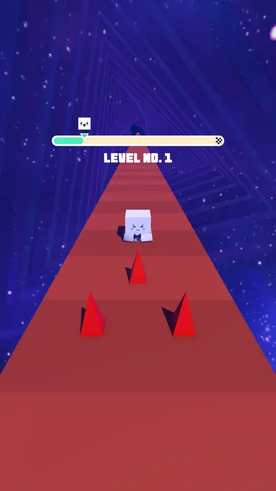 Tangkapan layar Galaxy Slider Cube Run Game