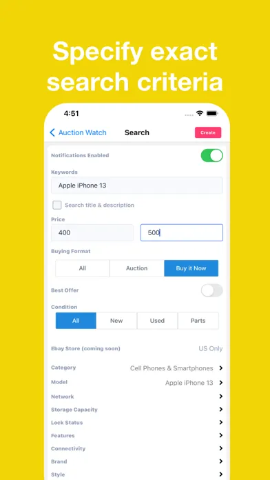صور Auction Watch - eBay alerts