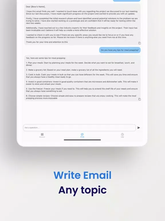 Ask Ai - Chat Bot iPad  স্ক্রিনশট