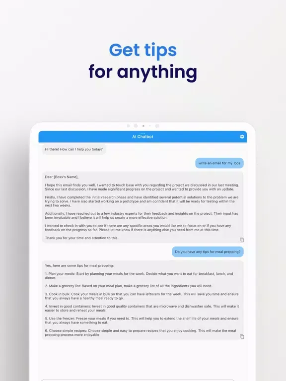 Ask Ai - Chat Bot iPad  স্ক্রিনশট