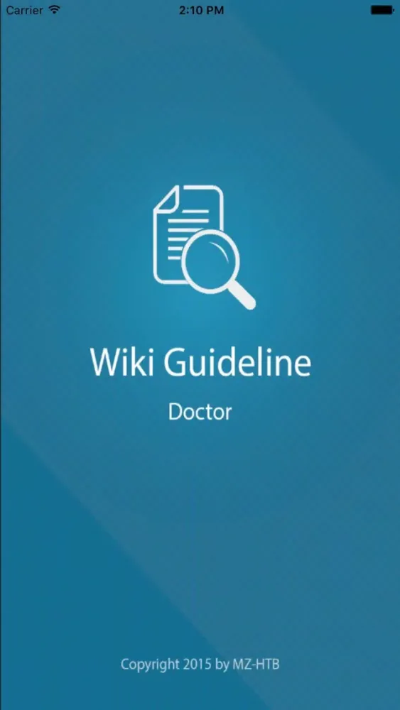 Captures d'écran de Wiki Guidelines Doctor