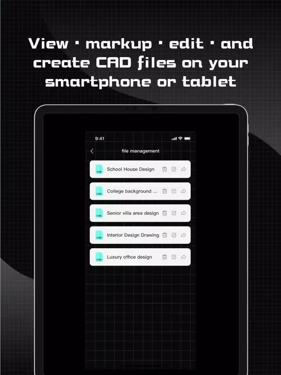 CAD-CAD Viewer,Editor Pro iPad 应用截图