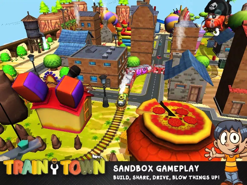 Tangkapan skrin Train Town: Build & Explore iPad 