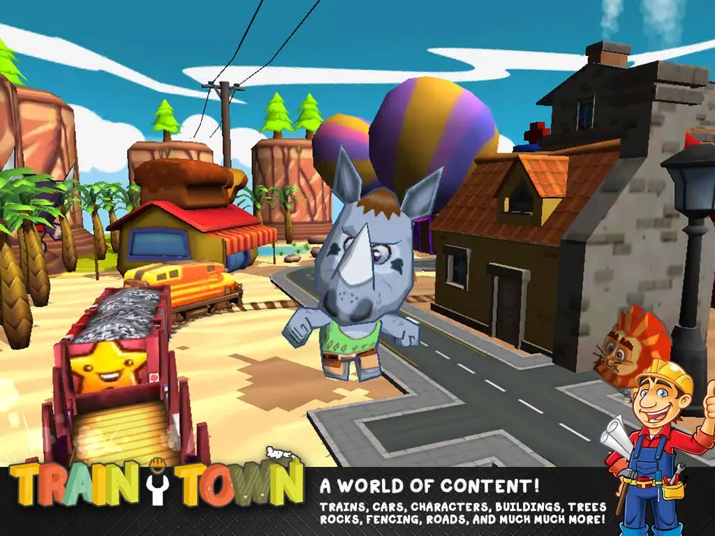 Tangkapan skrin Train Town: Build & Explore iPad 