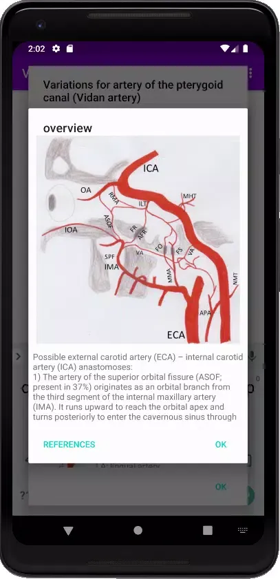 Screenshot di Vascular Variants