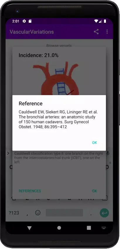 Screenshot di Vascular Variants