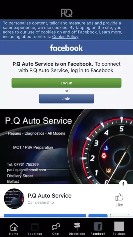 Capturas de tela do PQ Auto Belfast