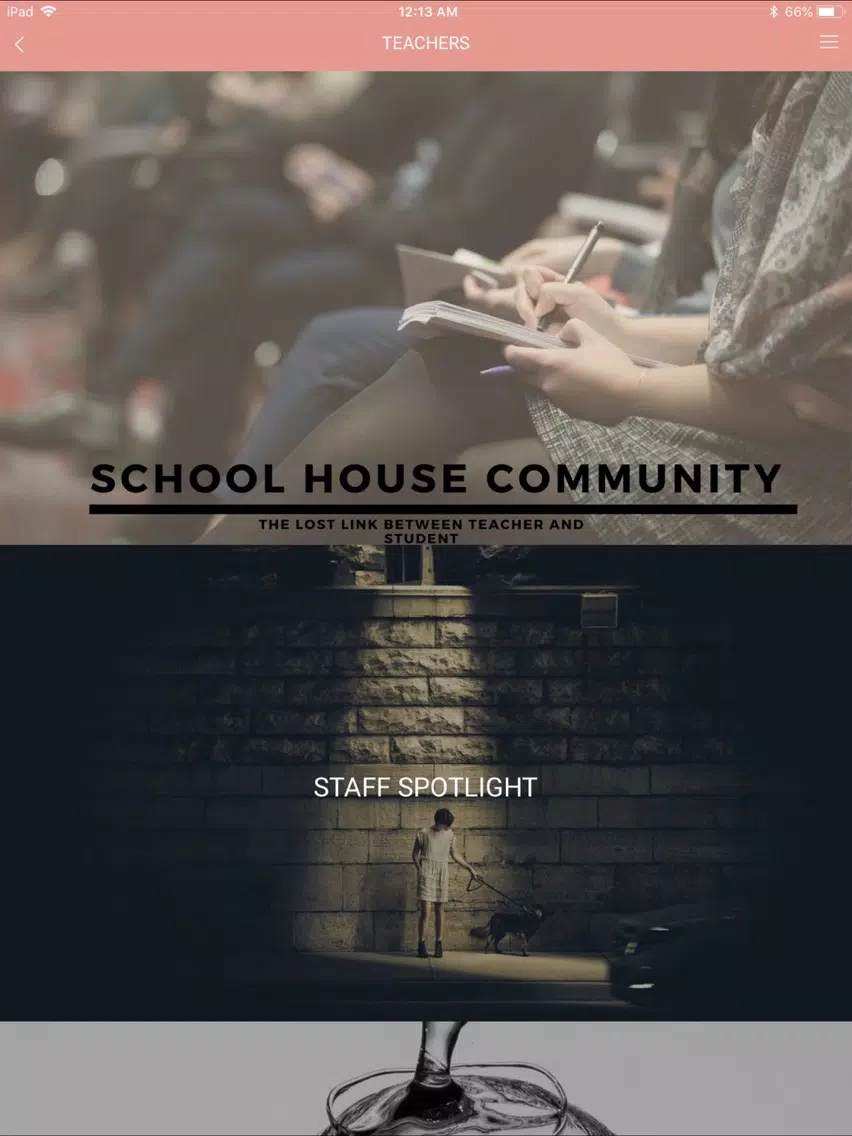 Tangkapan layar SCHOOL HOUSE COMMUNITY iPad 