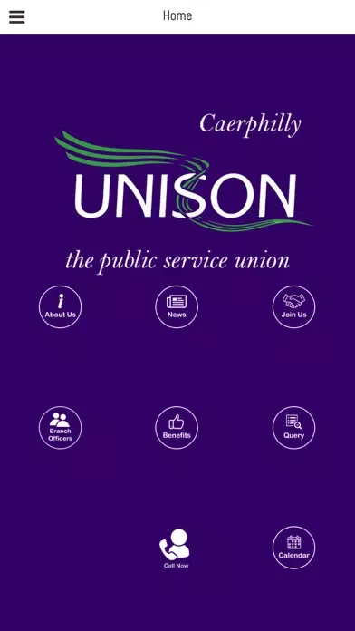 Ảnh chụp màn hình của Unison Caerphilly