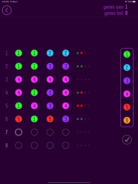 Tangkapan skrin Break•the•Code iPad 