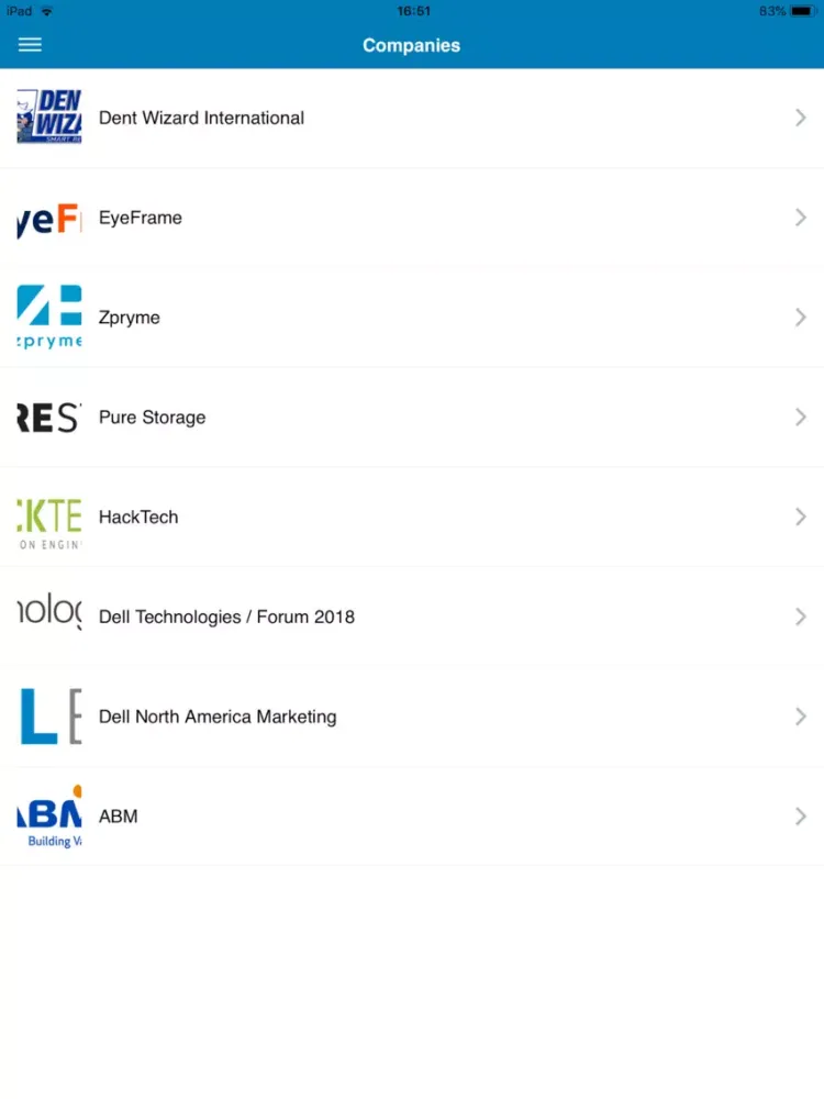 Dell EMC Events NA iPad  سکرین شاٹس