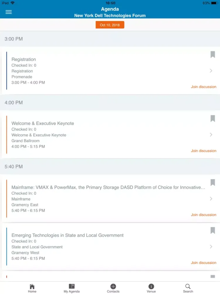 Dell EMC Events NA iPad  سکرین شاٹس