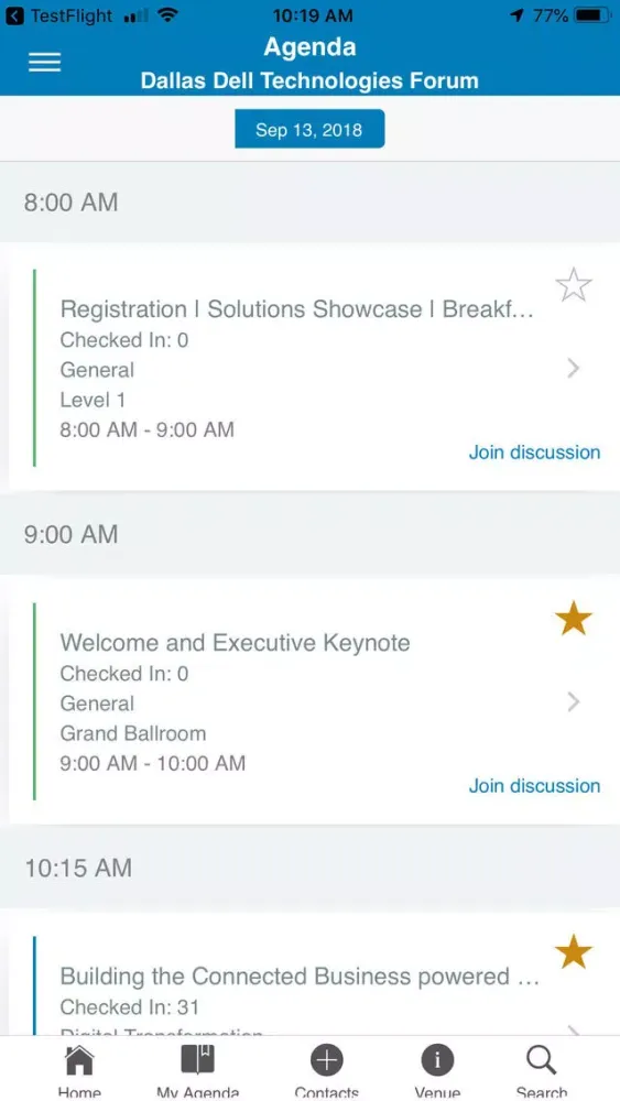 Dell EMC Events NA سکرین شاٹس